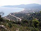 pohled na Sarti z nejvyho vrcholu nad pobem